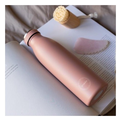 Aya Ida  Drinking Bottle  Drikkeflaske Med Låg  500 Ml  Ash Rose