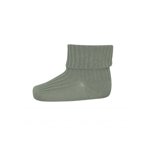 Baby Ankel Strømper Merino Uld Med Ombuk 15 16 Lily Pad
