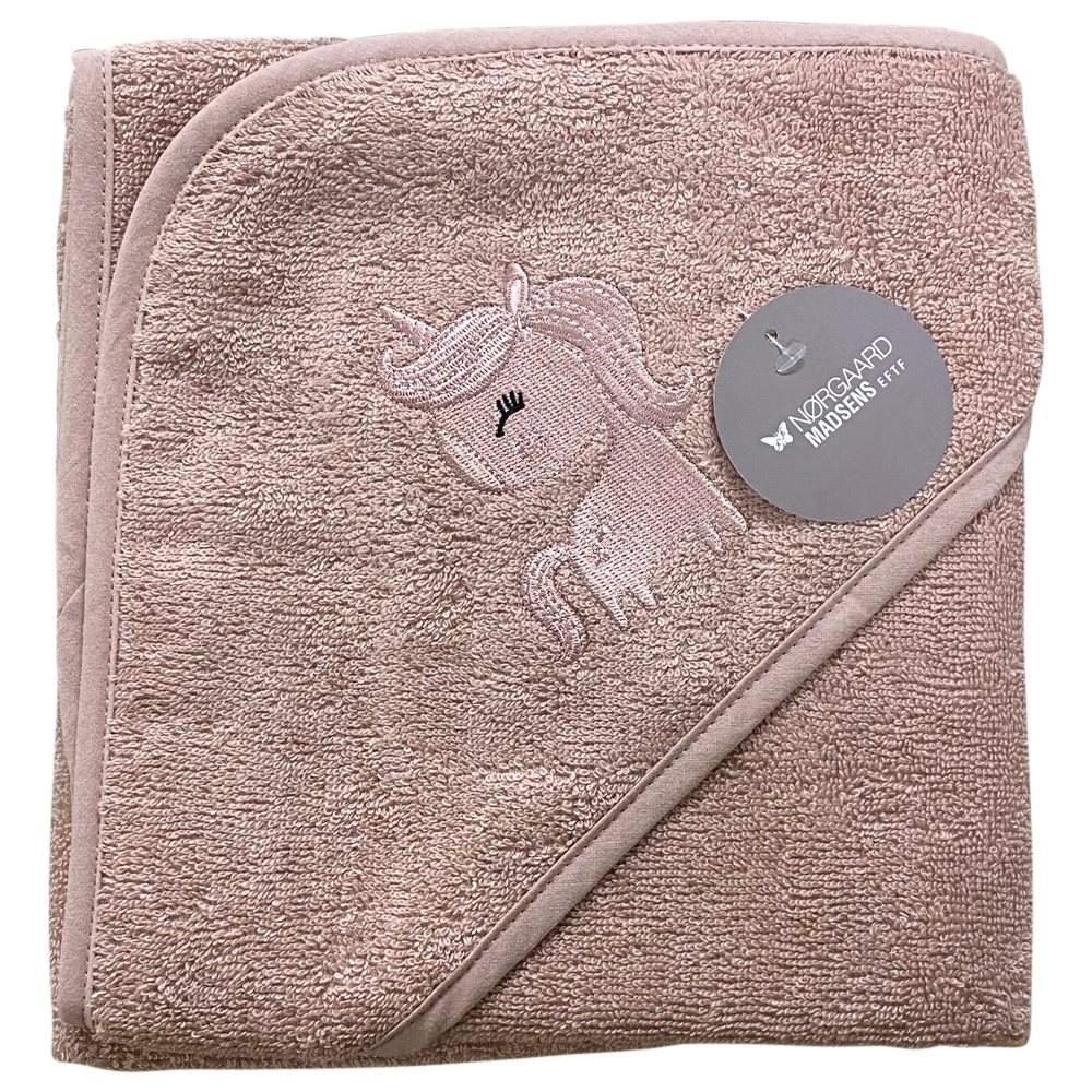 Badeslag Pale Mauve Sød Unicorn Str 100x100 Cm