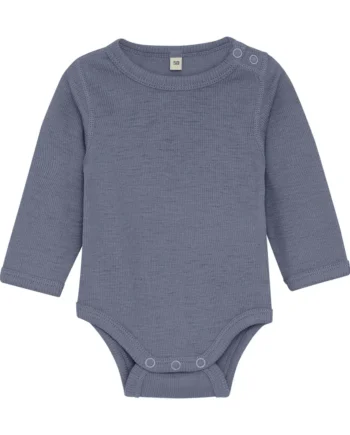 Bekids Langærmet Uld Body Folkstone Gray Melange 80