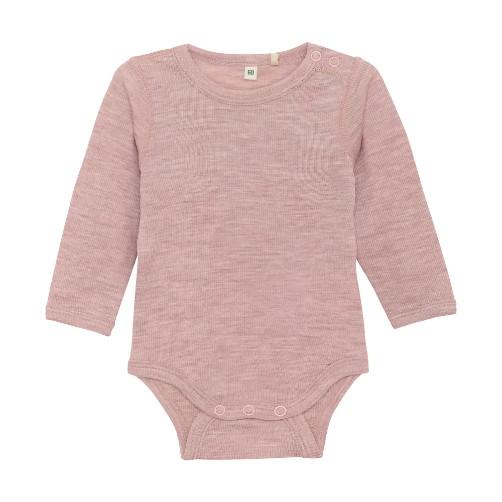 Bekids Langærmet Uld Body Starling Melange 60