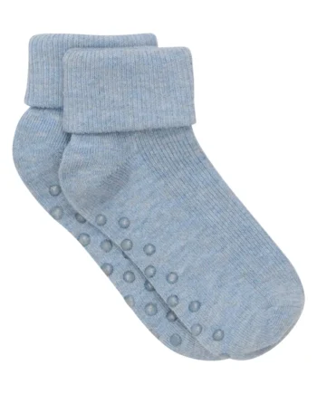 Bekids Ribbede Strømper Grey Dawn Melange 15 18