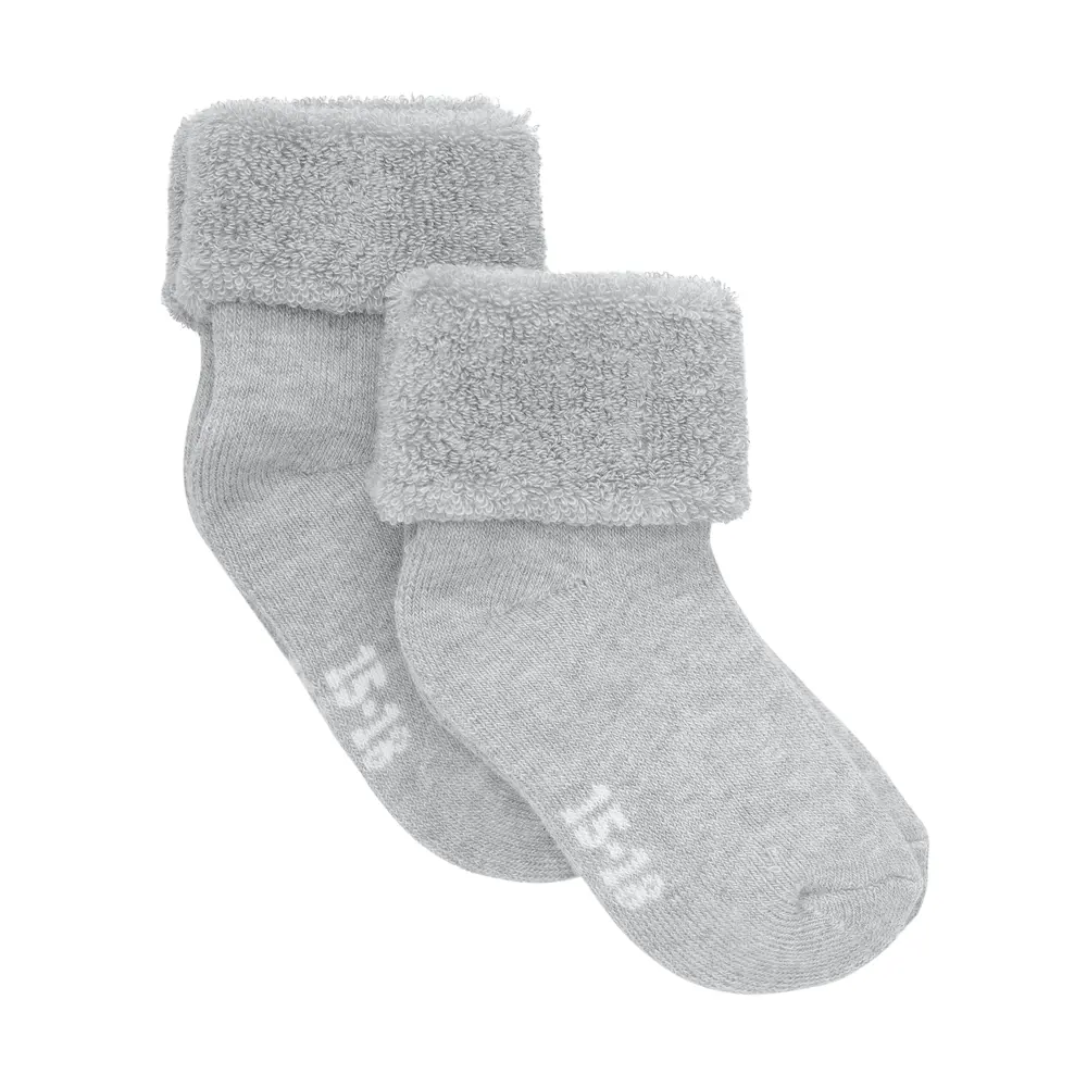 Bekids Terry Strømper -pak Light Grey Melange 15 18