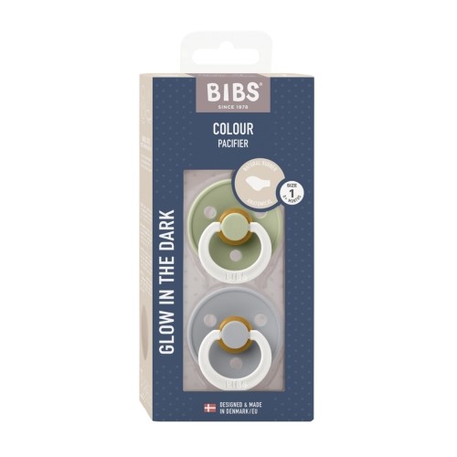 Bibs Colour Night Glow  -pak  Str      -  Mdr  Anatomisk Latex