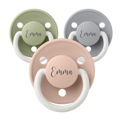 Bibs De Lux Night  Str      -  Mdr    Rund Latex  Sutter Med Navn