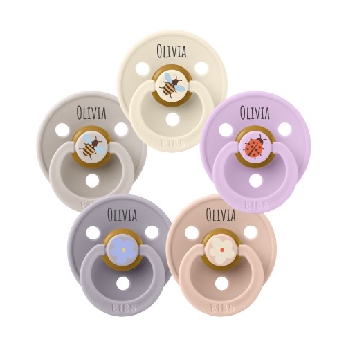 Bibs Studio Line  Str        Mdr  Rund Latex  Sutter Med Navn   -pak