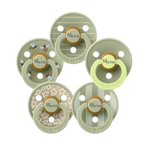 Bibs Studio Line  Str        Mdr  Rund Latex  Sutter Med Navn   -pak