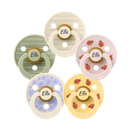 Bibs Studio Line  Str      -  Mdr  Rund Latex  Sutter Med Navn   -pak