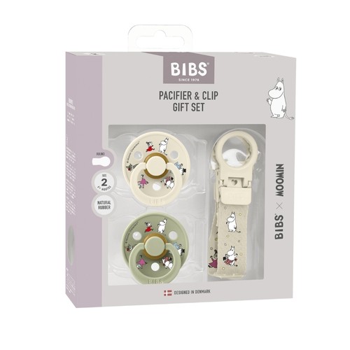 Bibs   Moomin  Sut   Suttekæde Gavesæt