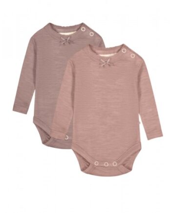 Body Med Knapper   100  Merino Uld  Oeko-texâ   -pak 56 Soft Rose Lavender Melange