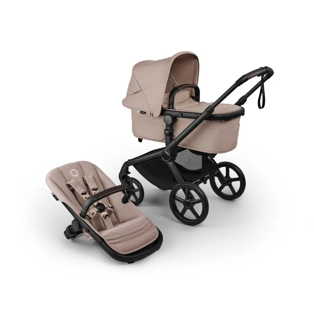 Bugaboo Fox Renew Kombivogn Black Desert Taupe Melange