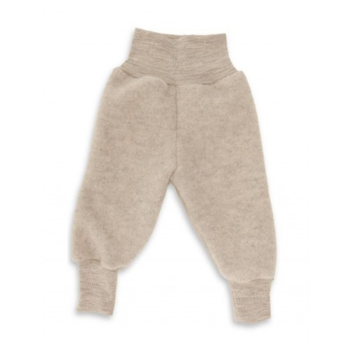 Bukser   100  Merino Uld Til Baby 62 68 Sand Melange