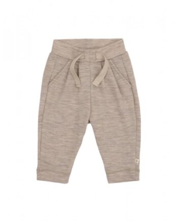 Bukser Med Snor   Taljen   100  Merino Uld Til Baby Beige Melange 62