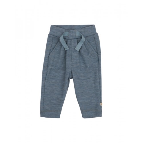 Bukser Med Snor Taljen 100 Merino Uld Til Baby Blue Melange 62
