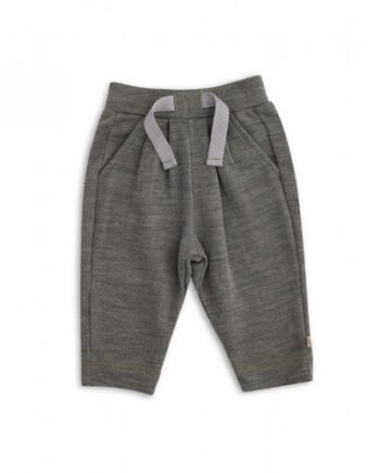 Bukser Med Snor   Taljen   100  Merino Uld Til Baby Light Brown Melange 68