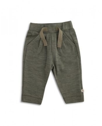 Bukser Med Snor   Taljen   100  Merino Uld Til Baby Moss Melange 62