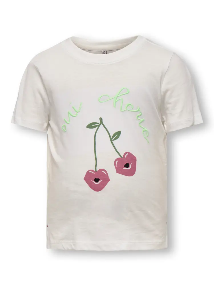 Candy Ss Printed Tee Clouddance 122