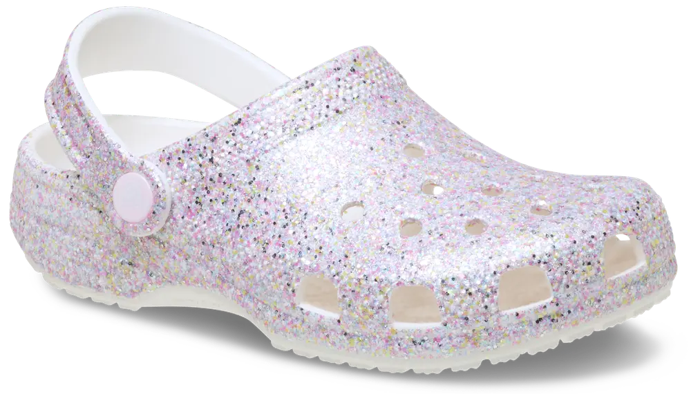 Classic Fantasy Glitter Clog White 34 35
