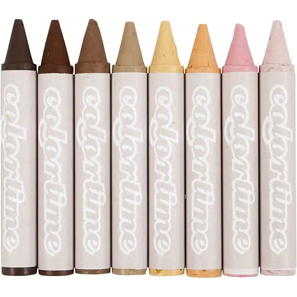 Colortime Farvekridt Hudfarver Pak