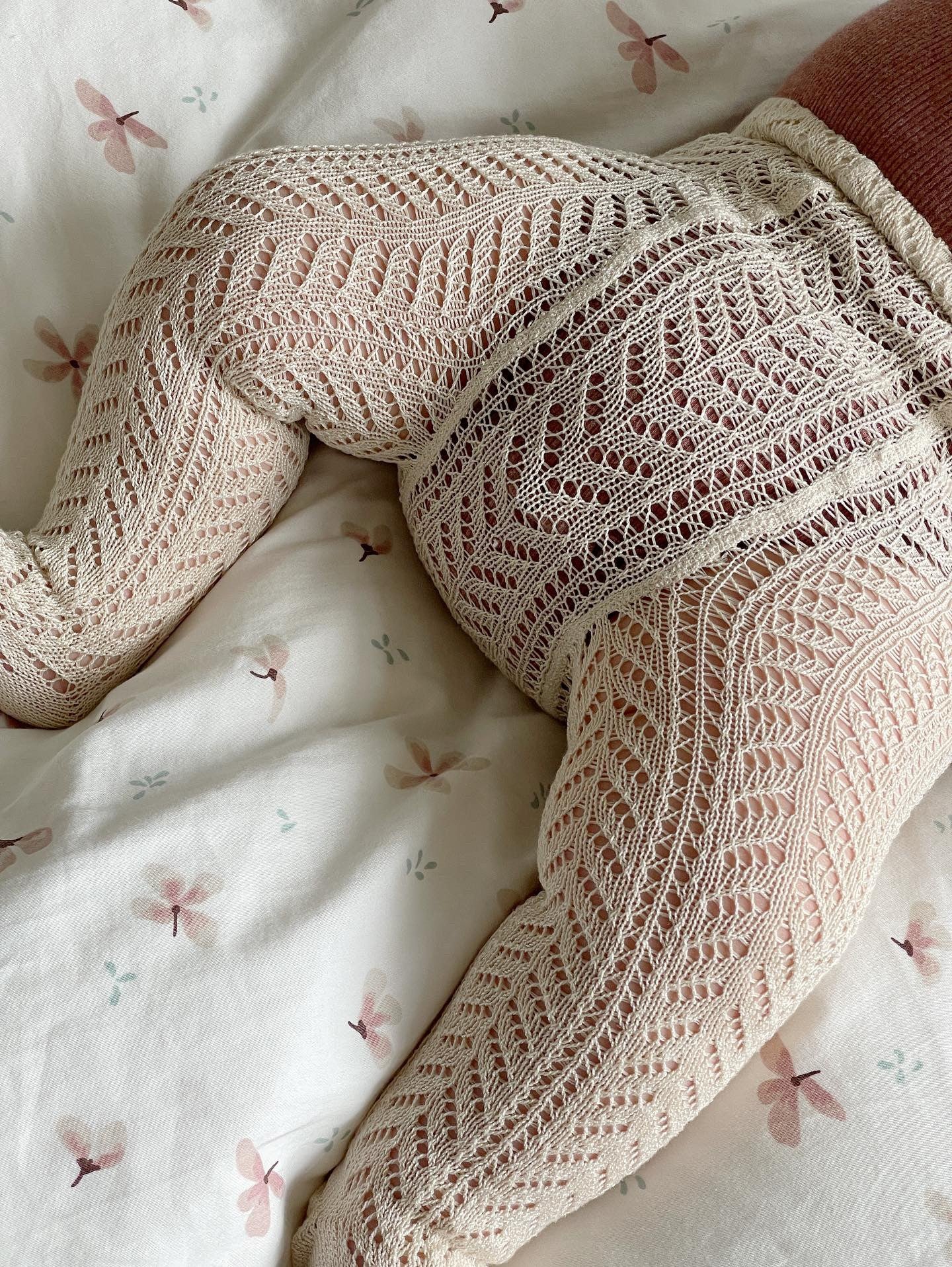 Condor Strømpebukser Med All Over Hulmønster Lino Beige - Mdr