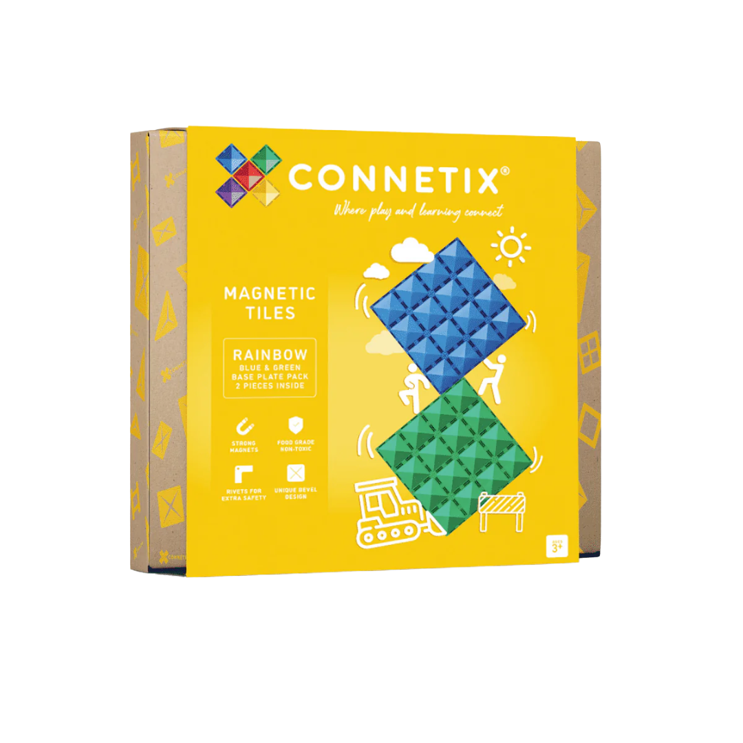 Connetix Base Plate   Stk Grøn Blå