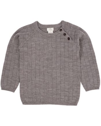 Copenhagen Colors Merino Knitted Blouse Natural Melange 86 Cm