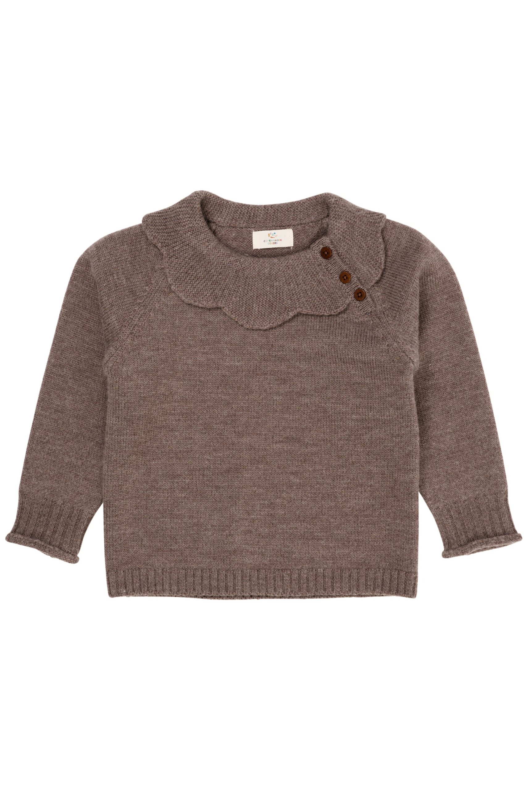 Copenhagen Colors Merino Margueritte Blouse Natural Melange 86 Cm