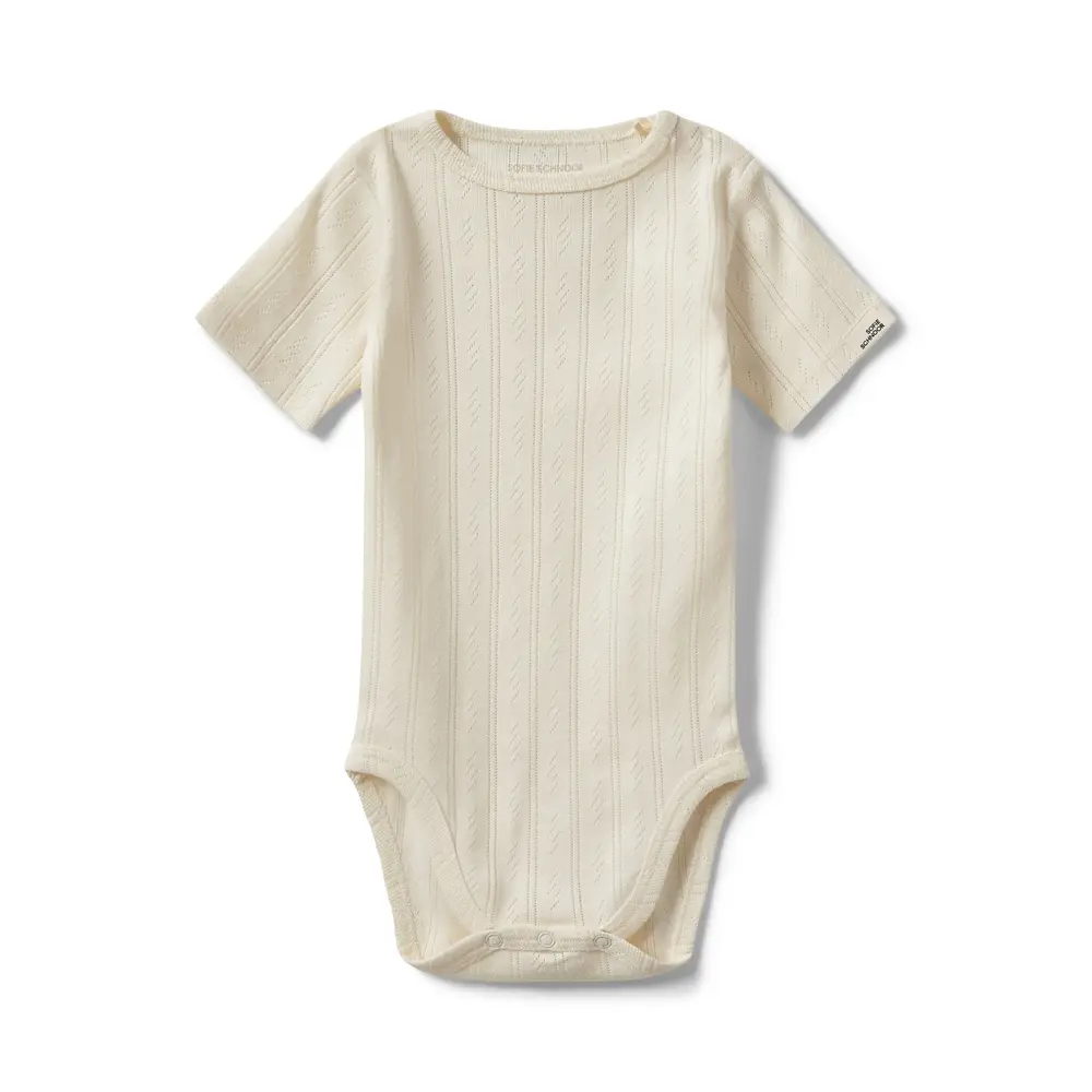 Dicte Kortærmet Body Off White 68