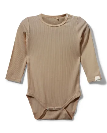 Dicte Langærmet Body Dark Sand 74