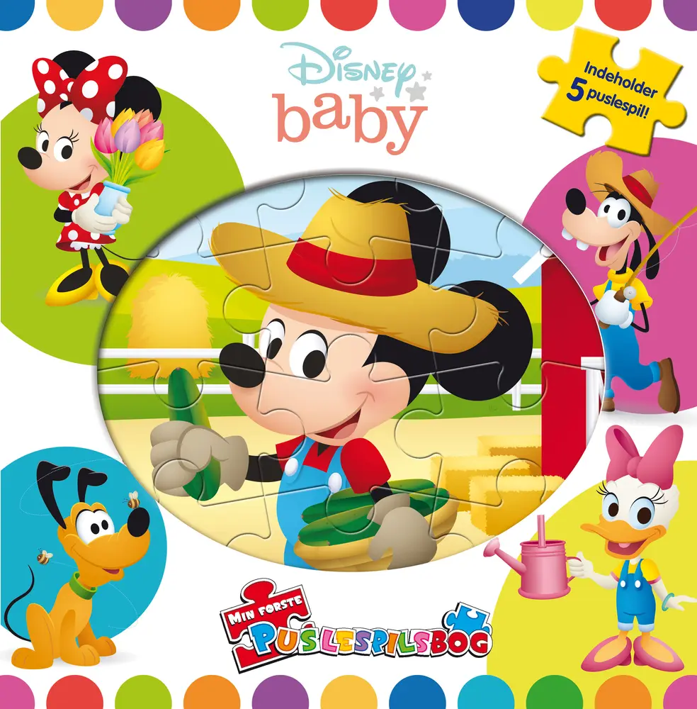 Disney Baby-min Første Puslespilsbog     Puslespil
