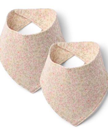 Eden Bib  -pak Coral Flowers Onesize