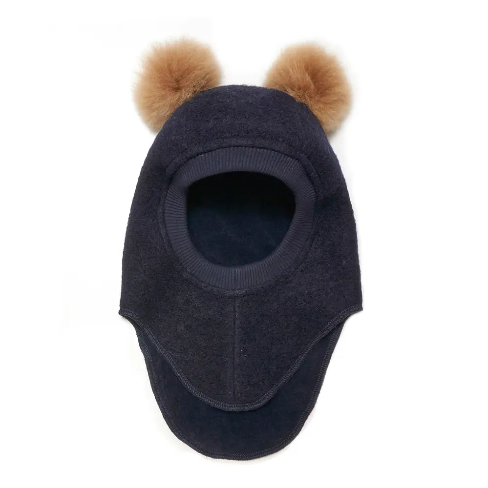 Elefanthue Alpaca Pompoms Dark Navy - år
