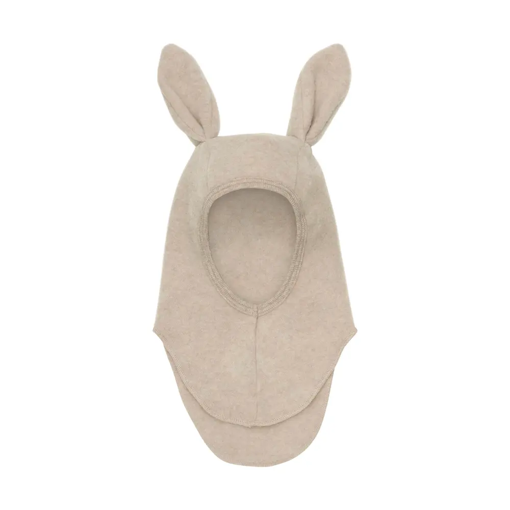 Elefanthue ører Uld Fleece Camel Melange 12-24 Mdr