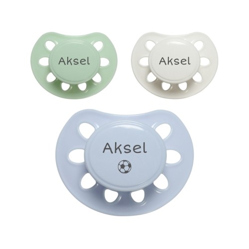 Esska Classic Str - Mdr Anatomisk Silikone Sutter Med Navn