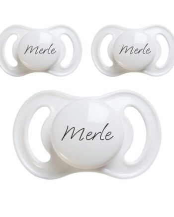 Esska Happy Mini  Str      -  Mdr  Symmetrisk Silikone  Sutter Med Navn