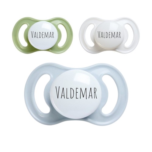 Esska Happy Mini Str - Mdr Symmetrisk Silikone Sutter Med Navn