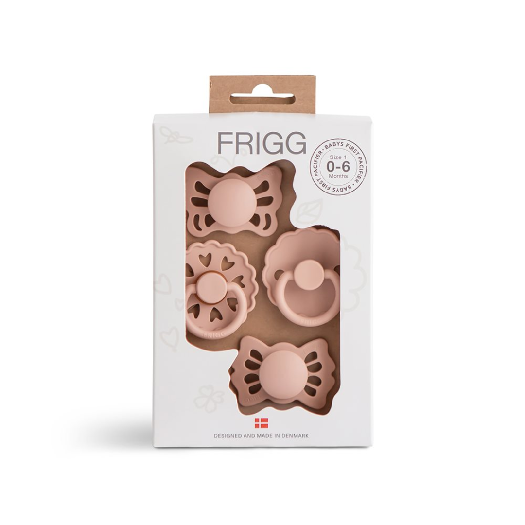 Frigg Babys Første Sutter  -pak Floral Heart Blush