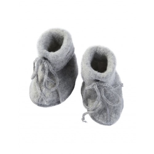 Futter Med Bindebånd   100  Merino Uld Til Baby     :   Cm  Light Grey Melange