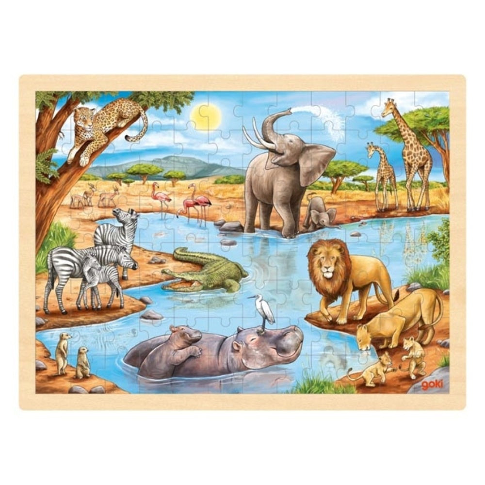 Goki Puslespil 96 Brikker Afrikas Savanne