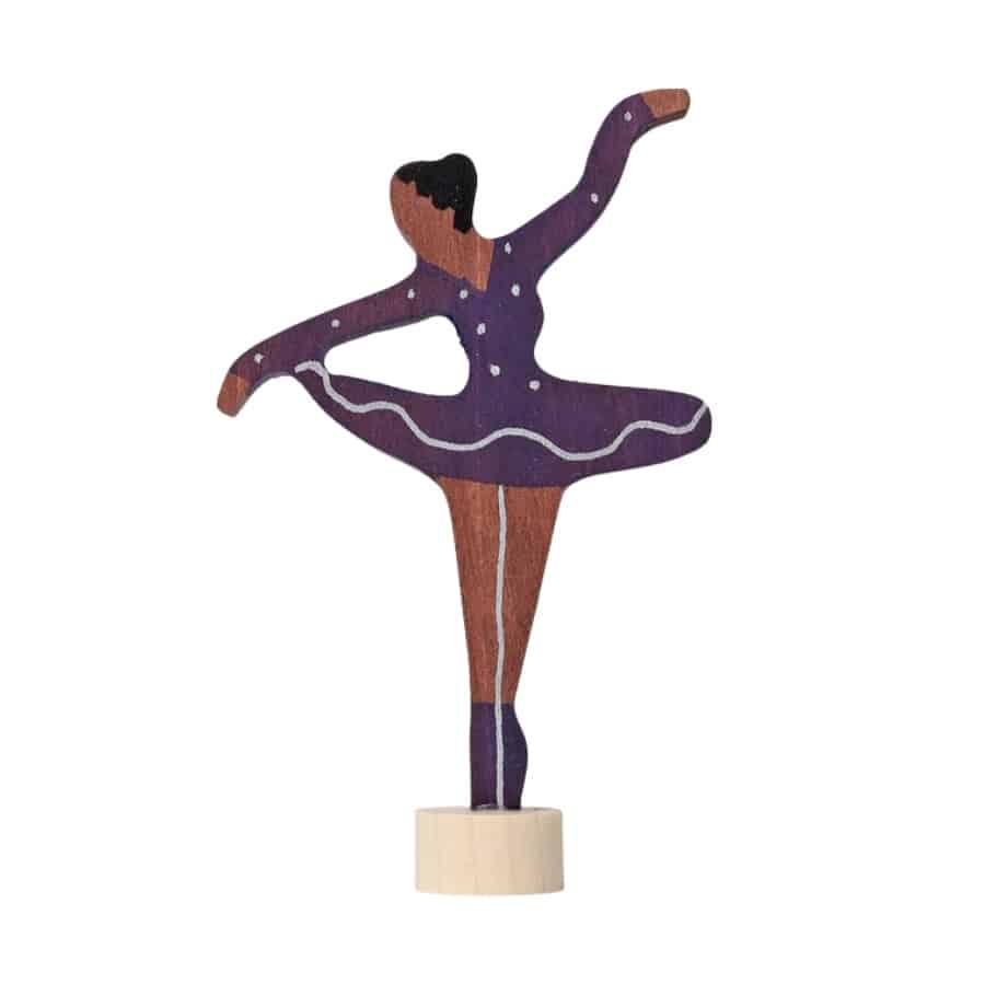 Grimms Træfigur Ballerina Lilla