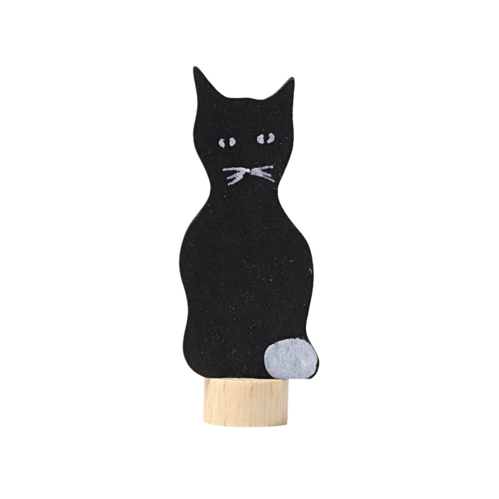 Grimms Træfigur Kat Sort