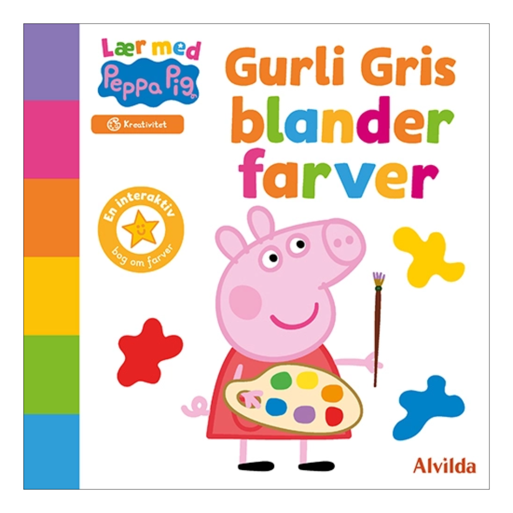 Gurli Gris Blander Farver Lær Med Gurli Gris