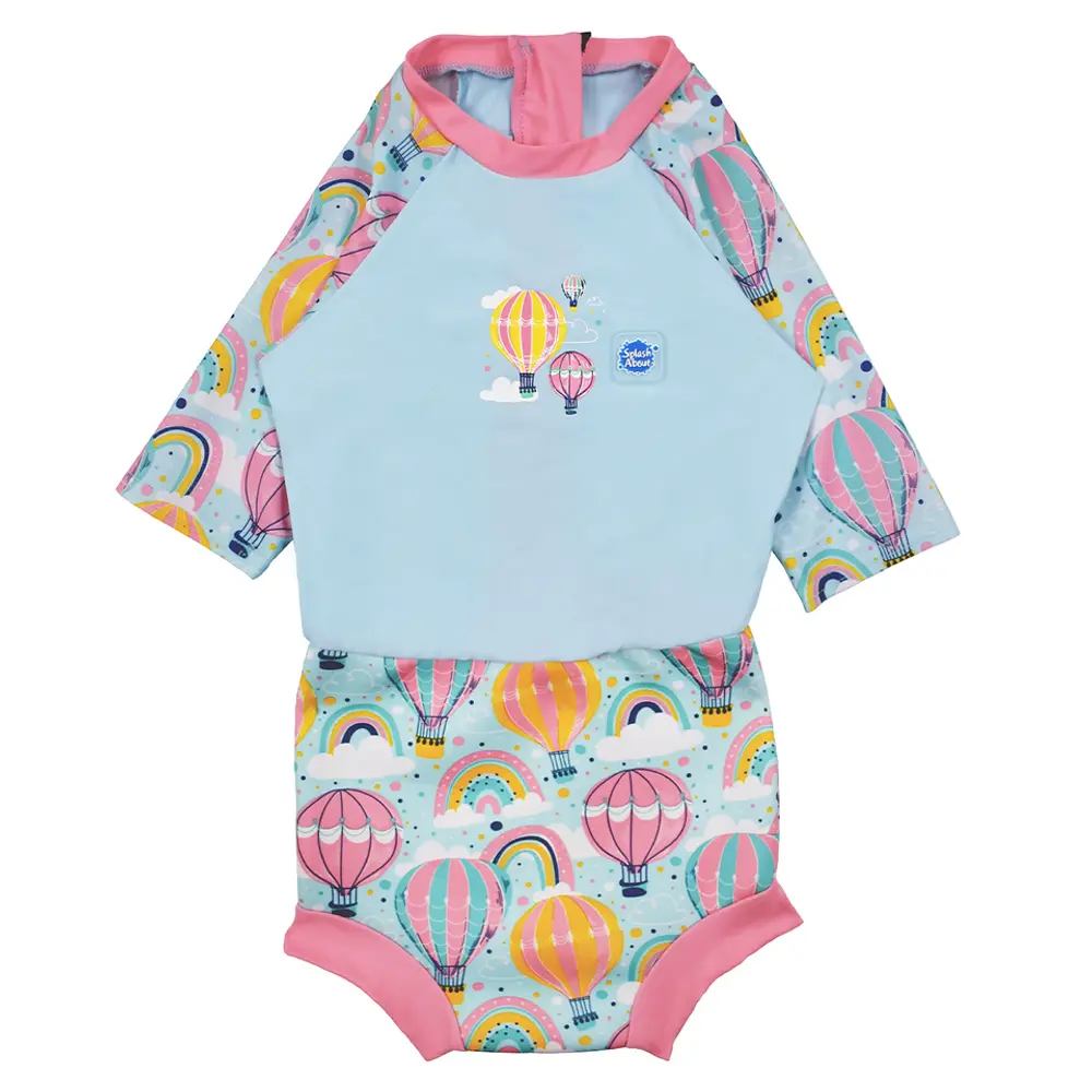 Happy Nappy Sunsuit Up   Away Pink  -  Mdr