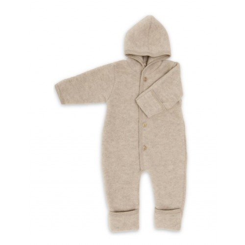 Heldragt   100  Merino Uld Til Baby 50 56 Sand Melange