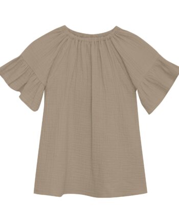 Huttelihut Muslin Dress Silver Sage 86 Cm