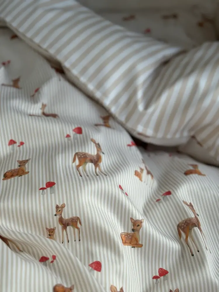 Juniorsengetøj Bambi Beige 100x140 Cm