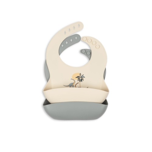Konges Sløjd -pak Baby Bib Silikone Dino