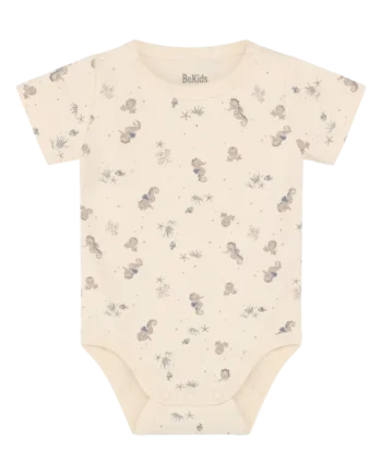 Kortærmet Body Og Shorts Sæt Folkstone Gray 50