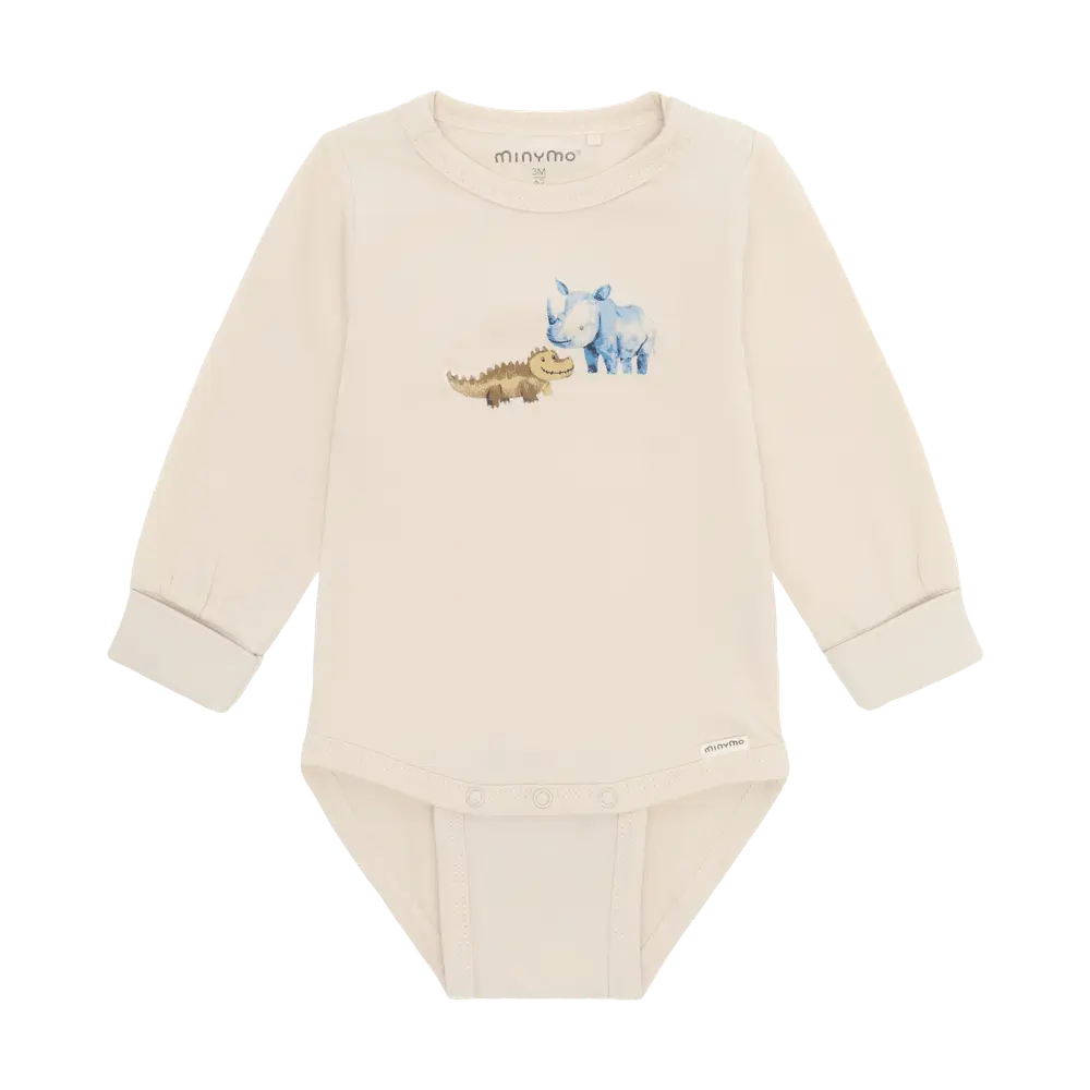 Langærmet Body White Swan 74