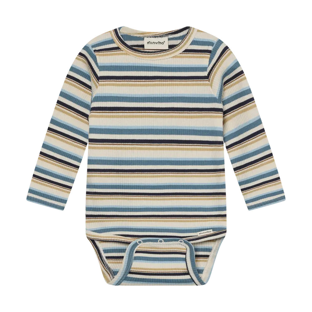Langærmet Rib Body Striber Moonstone 50